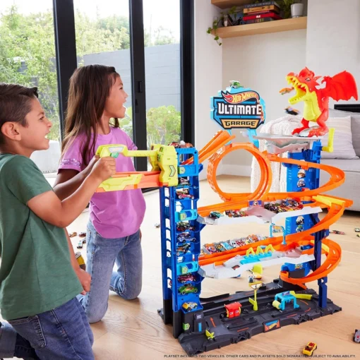 Hot Wheels Ultimate Garage - Car-Eating Dragon Playset - Image 2