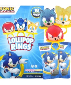 Sonic the Hedgehog Individually Wrapped Lollipop Rings